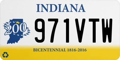 IN license plate 971VTW