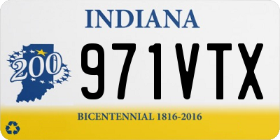 IN license plate 971VTX