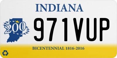 IN license plate 971VUP