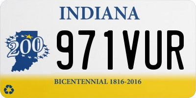 IN license plate 971VUR