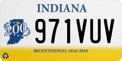 IN license plate 971VUV