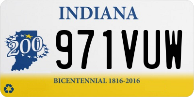IN license plate 971VUW