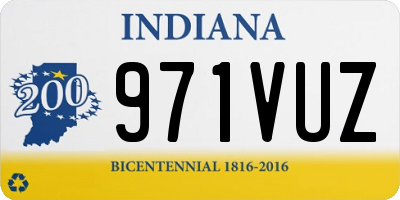 IN license plate 971VUZ