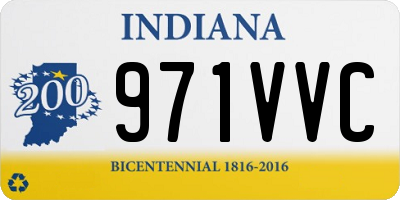 IN license plate 971VVC