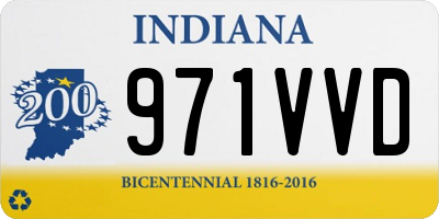 IN license plate 971VVD