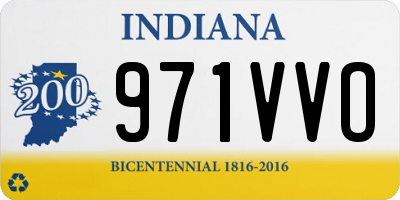 IN license plate 971VVO