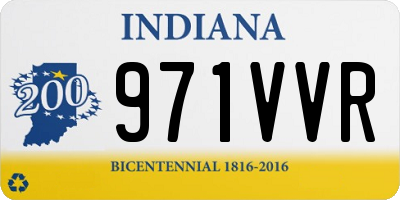 IN license plate 971VVR