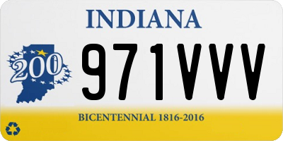 IN license plate 971VVV