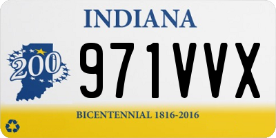 IN license plate 971VVX