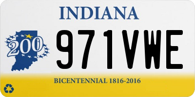 IN license plate 971VWE