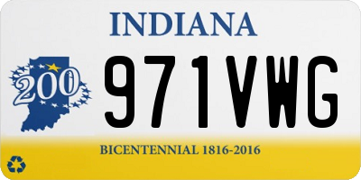 IN license plate 971VWG
