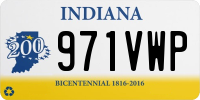 IN license plate 971VWP