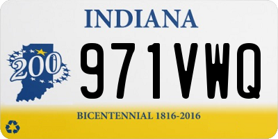 IN license plate 971VWQ