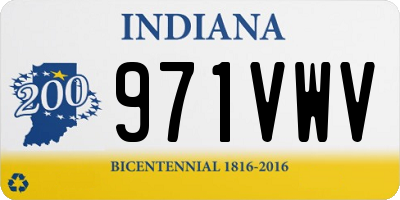 IN license plate 971VWV