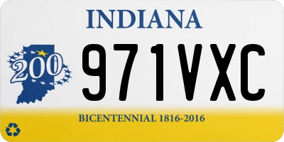 IN license plate 971VXC