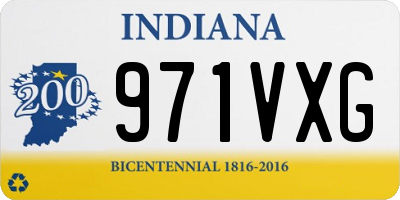 IN license plate 971VXG