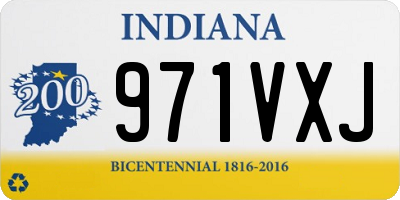 IN license plate 971VXJ