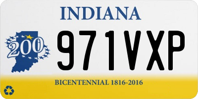 IN license plate 971VXP