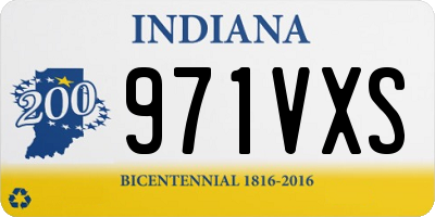 IN license plate 971VXS