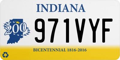 IN license plate 971VYF