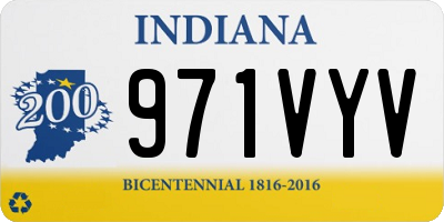 IN license plate 971VYV