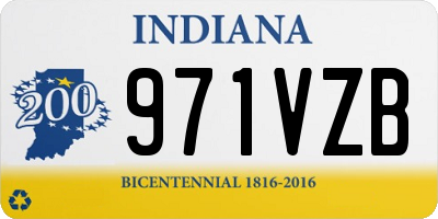 IN license plate 971VZB