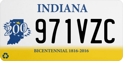 IN license plate 971VZC