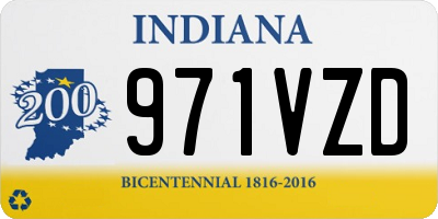 IN license plate 971VZD
