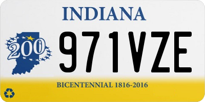 IN license plate 971VZE