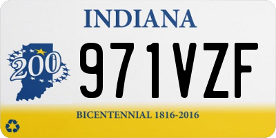 IN license plate 971VZF