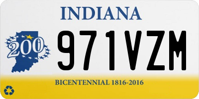 IN license plate 971VZM
