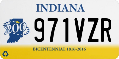 IN license plate 971VZR