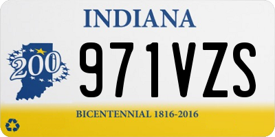 IN license plate 971VZS