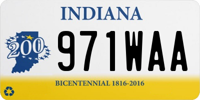 IN license plate 971WAA