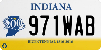 IN license plate 971WAB