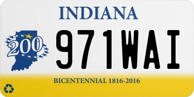 IN license plate 971WAI