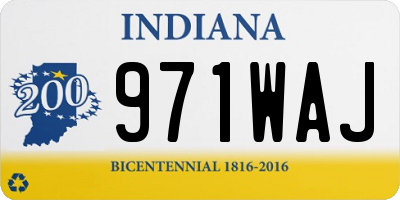 IN license plate 971WAJ