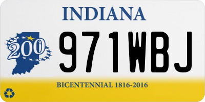 IN license plate 971WBJ