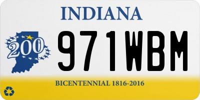 IN license plate 971WBM