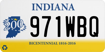 IN license plate 971WBQ