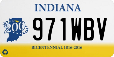 IN license plate 971WBV