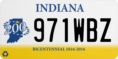 IN license plate 971WBZ