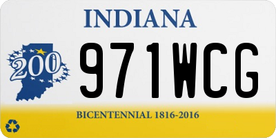 IN license plate 971WCG