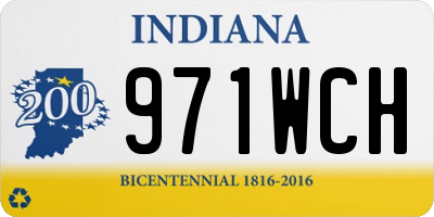 IN license plate 971WCH