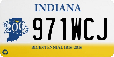 IN license plate 971WCJ