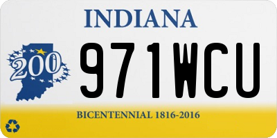 IN license plate 971WCU