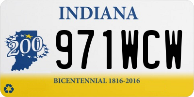 IN license plate 971WCW