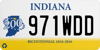 IN license plate 971WDD