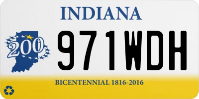 IN license plate 971WDH