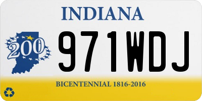 IN license plate 971WDJ